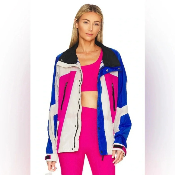 Beach Riot Jackets & Blazers - Beach Riot Glacier Windbreaker, magenta monsoon